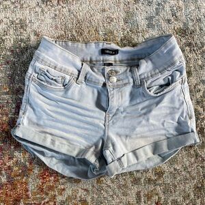 Forever 21 Blue Jean Shorts Distressed Cut-Off Style